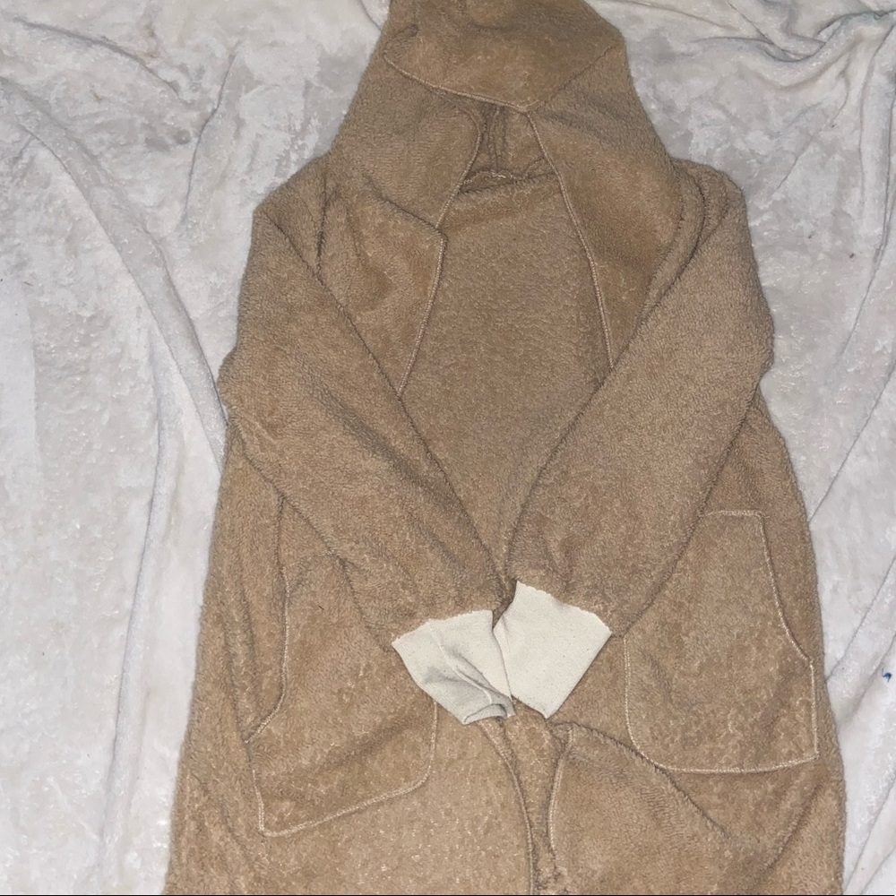 Hooded fuzzy cardigan🚚